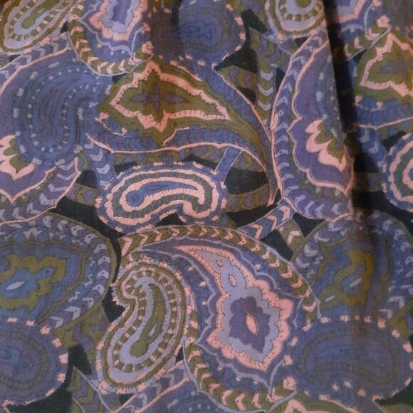 Vintage Handmade Paisley Skirt Size Small - Picture 8 of 10